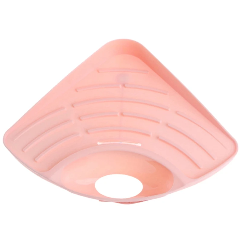 

Drainer Holder Kitchen Storage Racks Triangular Sink Rack Soap Shelf Sink Sponge Stand With Sucker Rack