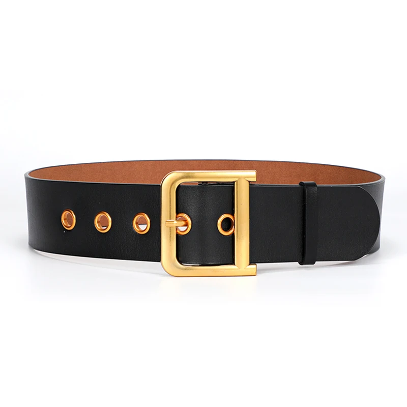 Plus Size Genuine Leather Belt Woman Luxury Designer Belts For Women High Quality Wide Corset