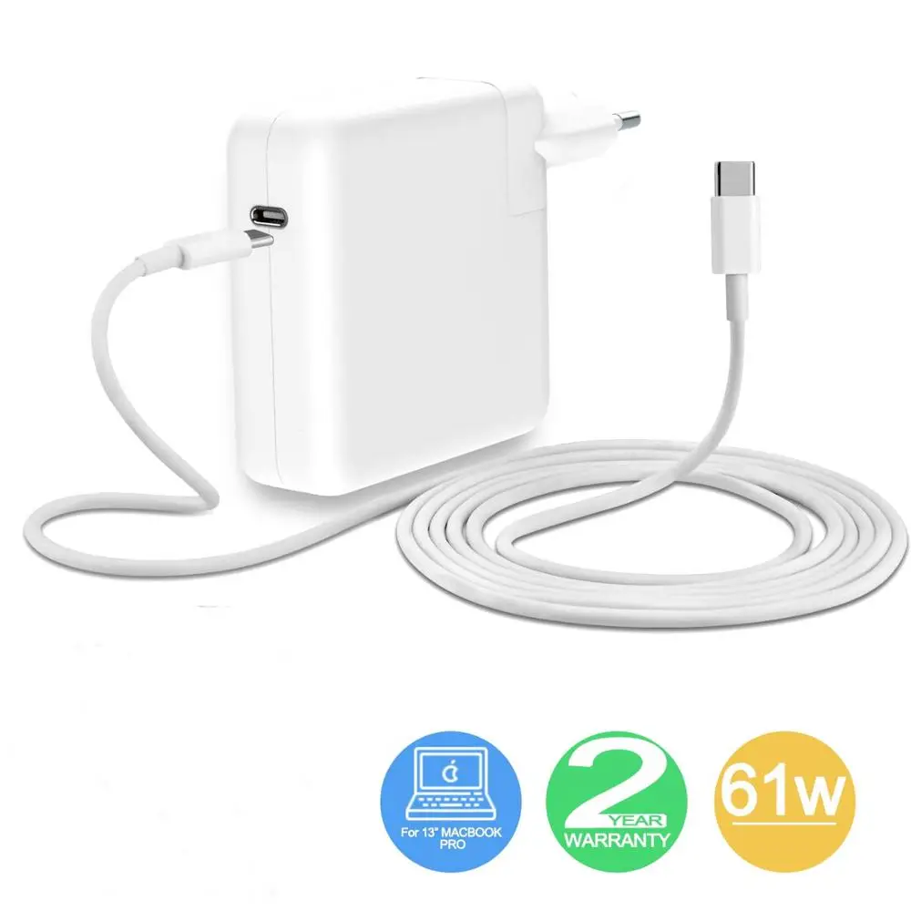 A1718) 61W USB-C Power Adapter - Apple MNF72LL/A