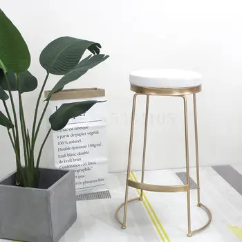 

North Europe Ins Style Bar Stool Modern Simple Net Red Milk Tea Dessert Shop Coffee Shop Bar Front Desk High Chair
