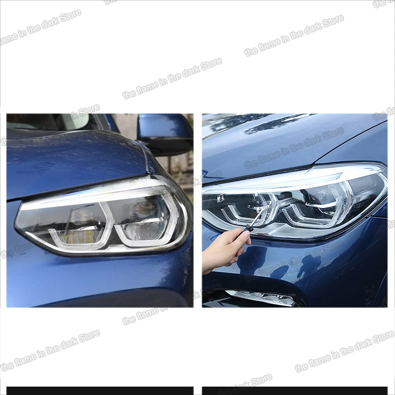 Прозрачная Черная защитная пленка lsrtw2017 для автомобильных фар из ТПУ bmw x3 2018 2019 2020