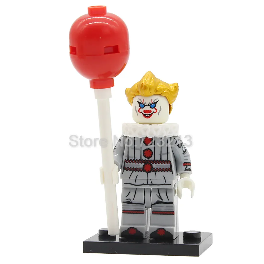 Фильм это фигурка Одиночная Pennywise Stephen King's It Beverly Marsh Джордж Mike Hanlon модель клоуна строительные блоки кирпичи игрушки