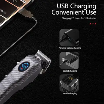 

SURKER SK-807B Portable Electric Hair Clipper Rechargeable Mini Hair Trimmer Cutting Machine Beard Trimmer Razor Style