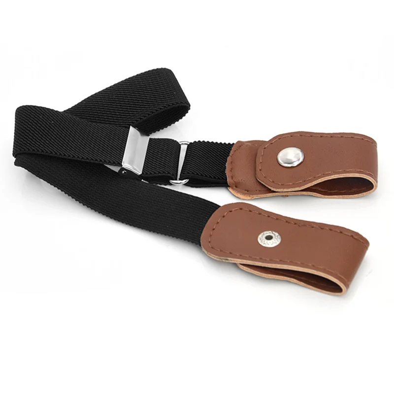 black belt Детские ремни для девочек и мальчиков; эластичный пояс без пряжки; riem zonder gesp vrije; эластичный пояс; модная одежда; ceinture enfant - Цвет: black belt