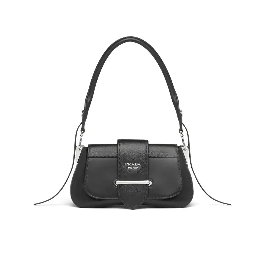 1BD228_2BB0_F0002_V_OJN Prada Sidonie кожаная сумка через плечо на молнии сумки через плечо для женщин сумка-мессенджер дамская сумка 1BD228_2BB0_F0002_V_OJN - Цвет: 1BD228_2BB0_F0002_V_OJN
