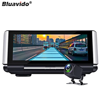 

Bluavido 7" IPS 4G Smart Car Dash cam Android GPS Navigation 1080P car video recorder Night Vision Bluetooth Wi-Fi Live Monitor