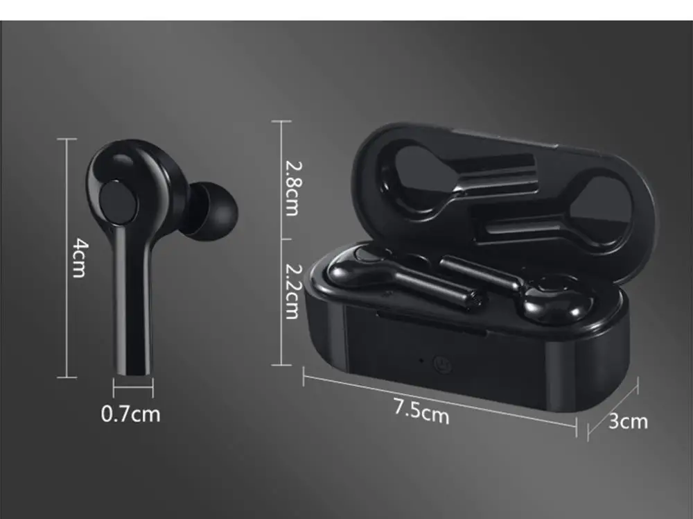 Vorke T5 TWS Bluetooth V5.0 сенсорное управление Стерео шумоподавление с микрофоном для huawei Xiaomi Iphone samsung мобильный телефон