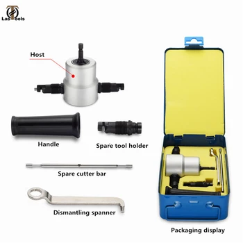 

Nibble Metal Cutting Double Head Sheet Nibbler Hole Saw Cutter Drill Tool Tackle Car replace Repair Metal Sheet Accessory tool