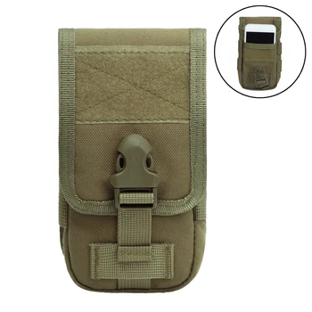 

600D Tactical Phone Bag Pouch Cellphone Case Molle Bag Multi-function Wallet Card Bag Waist Belt Pocket Outdoor Bag for Hunting