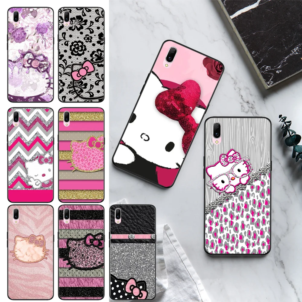 

OFFeier bling hello kitty DIY Printing Phone Case cover Shell For VIVO Y31 Y53 Y55 Y66 Y67 Y69 Y71 Y75 Y79 Y81 Y81S Y81I