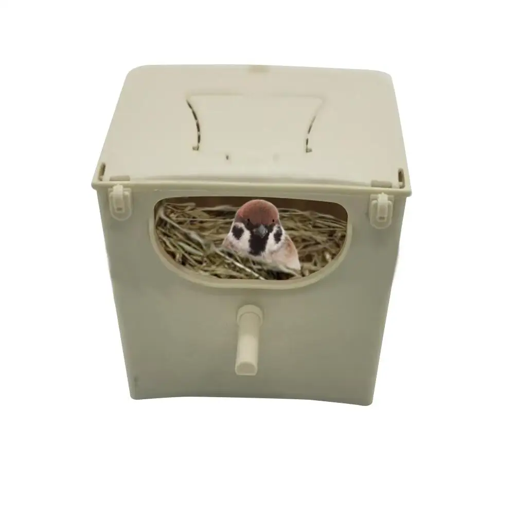Bird Breeding Nest Box Bird Cage Mount Nesting Box Plastic Parakeet