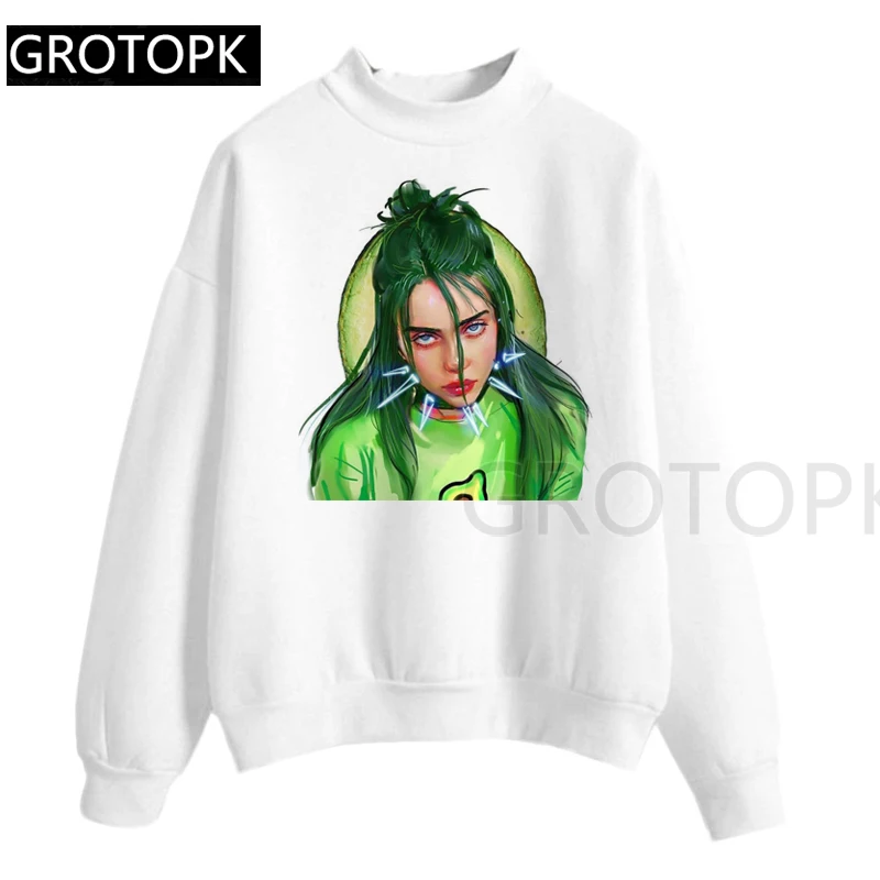 

Billie Eilish Harajuku Sweatershirt Women I Am A Bad Guy Ullzang Graphic Long Sleeve Aesthetic Funny Streetwear 90s Top Female