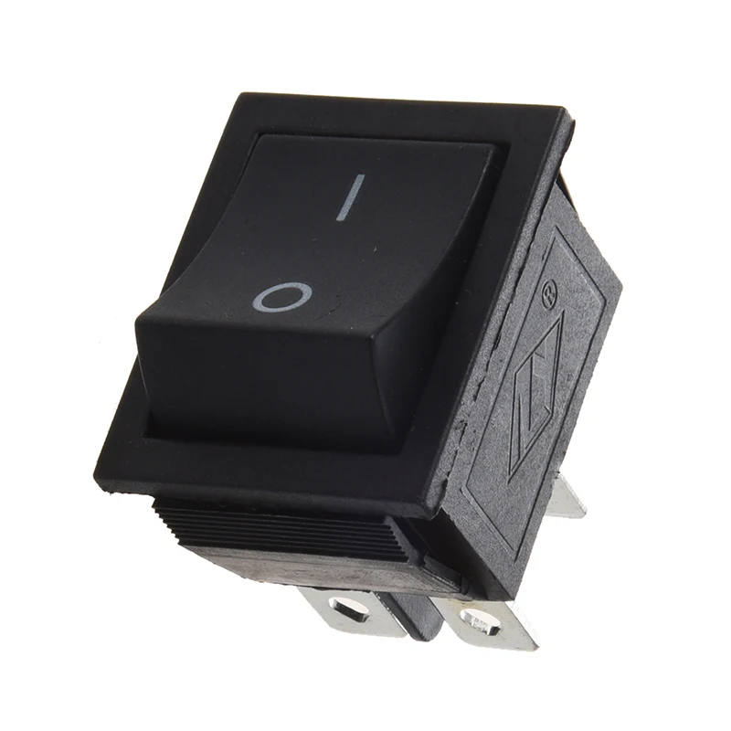 AC 250V 16A 4 Pin ON/OFF I/O 2 позиции DPST оснастки в лодке кулисный переключатель 28x21 мм |