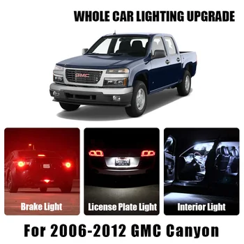 

White Amber Car LED Bulbs Brake Parking Reverse Light For 2006 2007-2012 GMC Canyon Turn Signal Lamp Exterior Interior LED Light