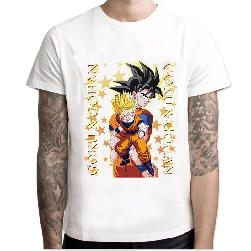 Новейшая модель; футболка «Драконий жемчуг» супер сайян Dragon Ball Z игрушечные фигурки из игры Dragon Ball Dbz(“сын футболка «Goku» чехол Capsule corp футболка vegeta Для мужчин футболки для мальчиков - Цвет: 15