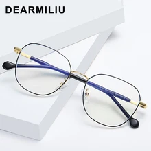 DEARMILIU, новинка, синий светильник, блокирующие очки, модные винтажные плоские зеркальные очки в металлической оправе, gafas очки для мужчин и женщин 2108