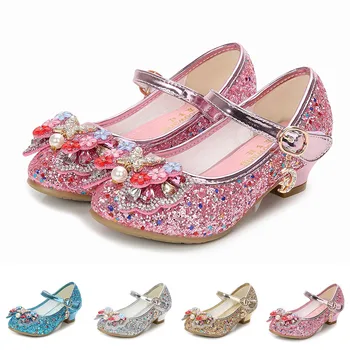 

Toddler Infant Kids Girls Pearl Butterfly Knot Crystal Party Princess Shoes baby kids shoes детская обувь обувь детская #E30