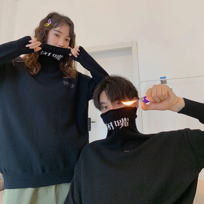 Winter Turtleneck Sweater Men Warm Fashion Solid Color Casual Knit Pullover Man Wild Loose Long Sleeve Sweter Male Clothes Winter Turtleneck Sweater Men Warm Fashion Solid Color Casual Knit Pullover Man Wild Loose Long Sleeve Sweter Male Clothes