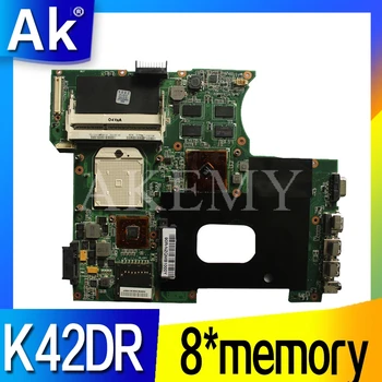 Akemy  For Asus K42DY A42D X42D K42DR K42D K42DE Loptop Motherboard Mainboard with Video Card 8*memory tested 100% work 1