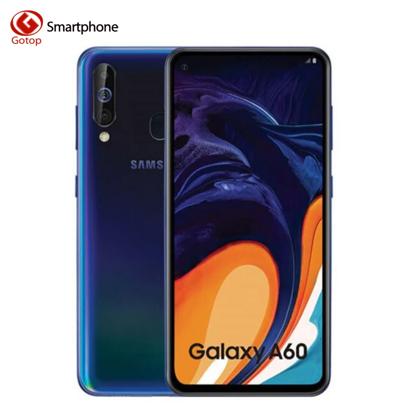 Смартфон samsung Galaxy A60, 4G, Android, 6,3 дюймов, полный экран, Восьмиядерный процессор Snapdragon 675, 6 ГБ, 3500 мАч, 32 Мп, камера, NFC, мобильные телефоны