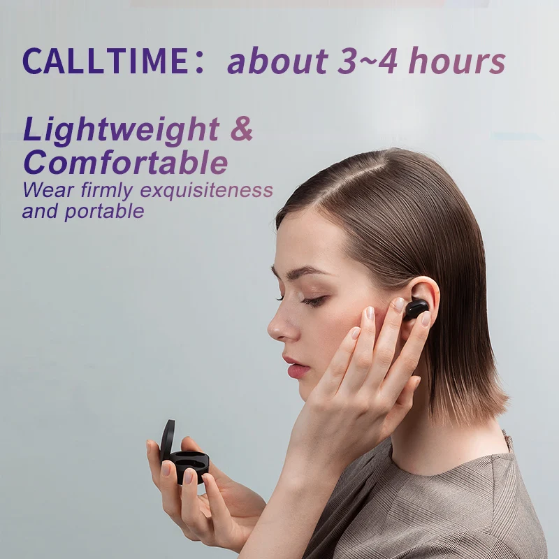 New Version A6S Bluetooth Wireless Earphone TWS Hifi Stereo Headset Dual Mic Waterproof Sport Earbuds Android and IOS System