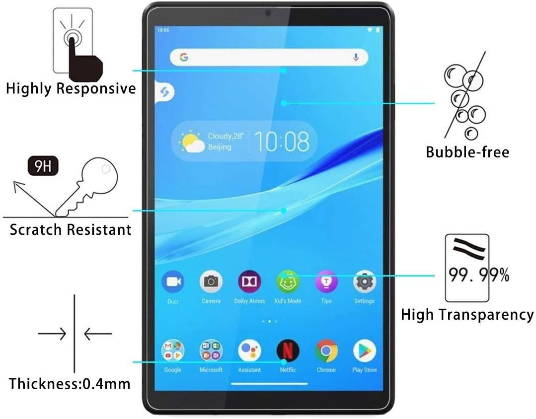 

Tempered Glass for Lenovo TAB M8 TB-8705F/8505X 8.0 Inch Tablet Screen Protector Protective Film High-quality Tempered Film