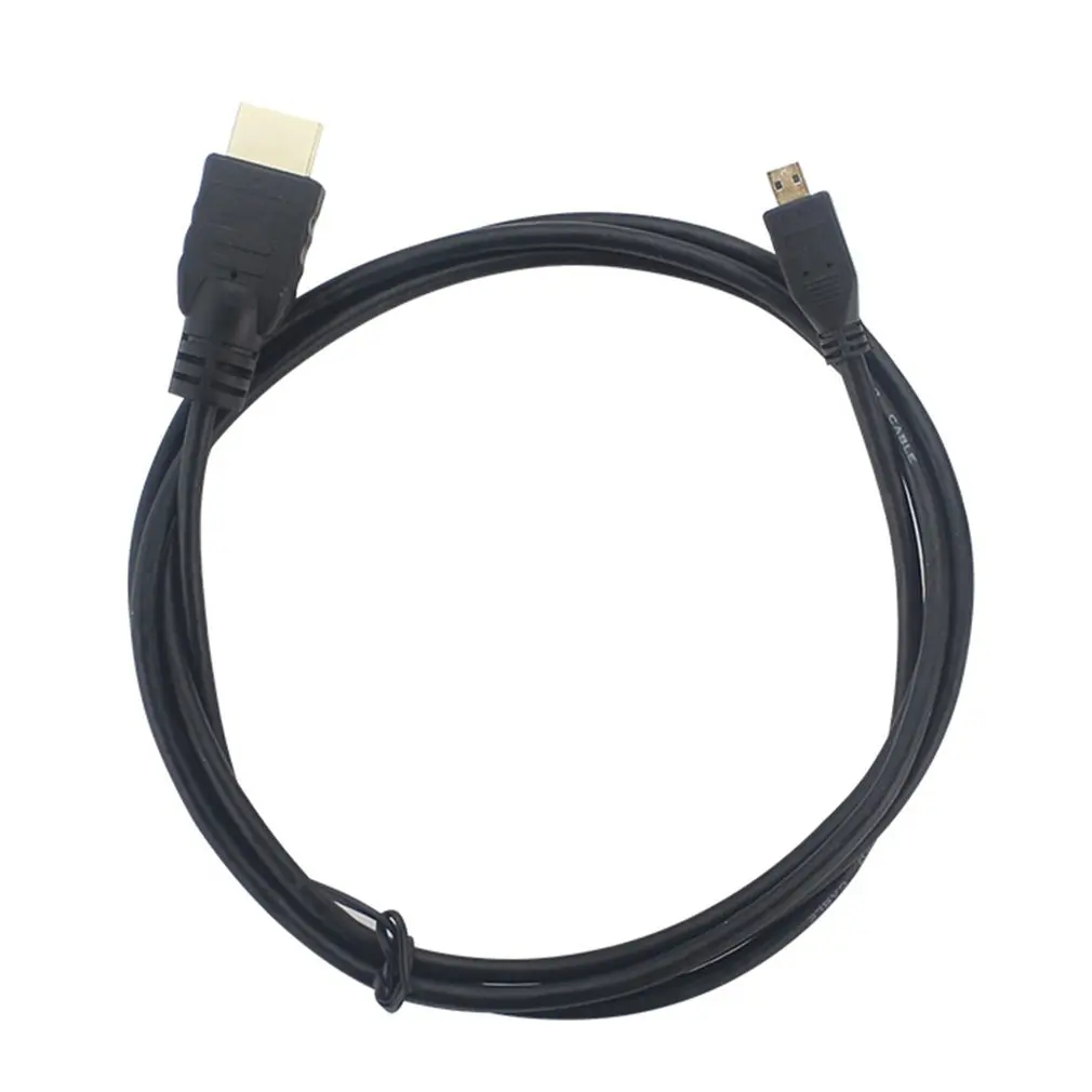 Черный Micro HDMI к кабель 1 5 м 4K для Raspberry Pi 4 Модель B адаптер|Шлейфы мобильных