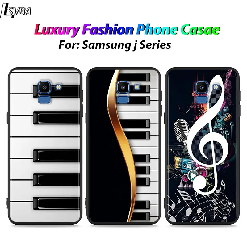 Black Shell Love Music Guitar for Samsung Galaxy J7Duo J2 J4 Core J6 Plus J8 J3 J7 J5 Prime 2018 2017 Phone Case | Мобильные