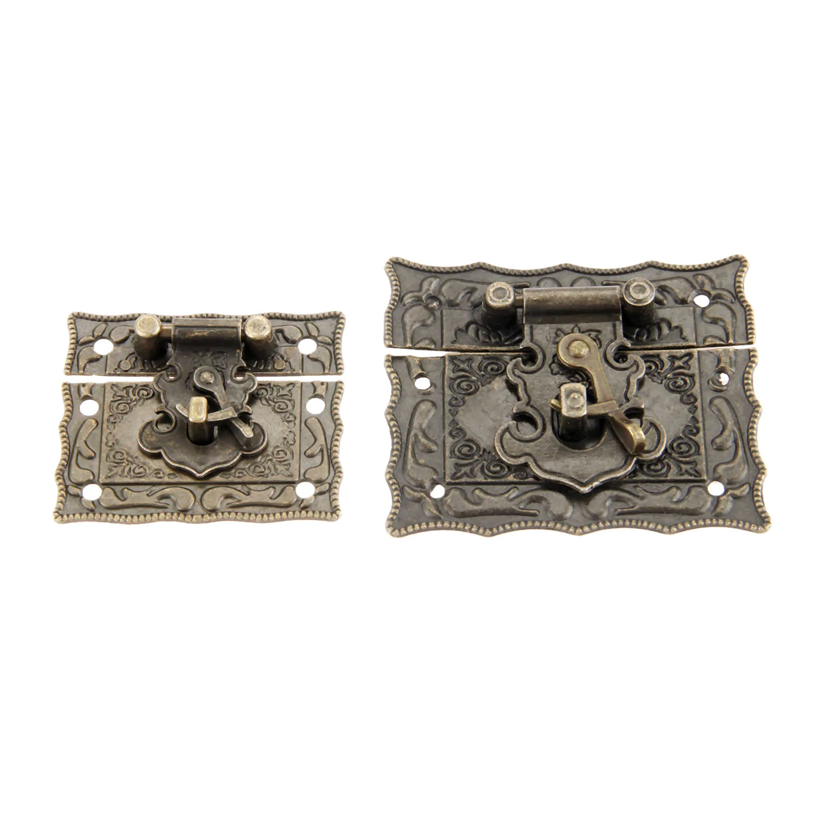 Antique Bronze Rectangle Box Clasps Hasp Latch Decorative Buckle Clasps Hasp Latch Decorative Buckle