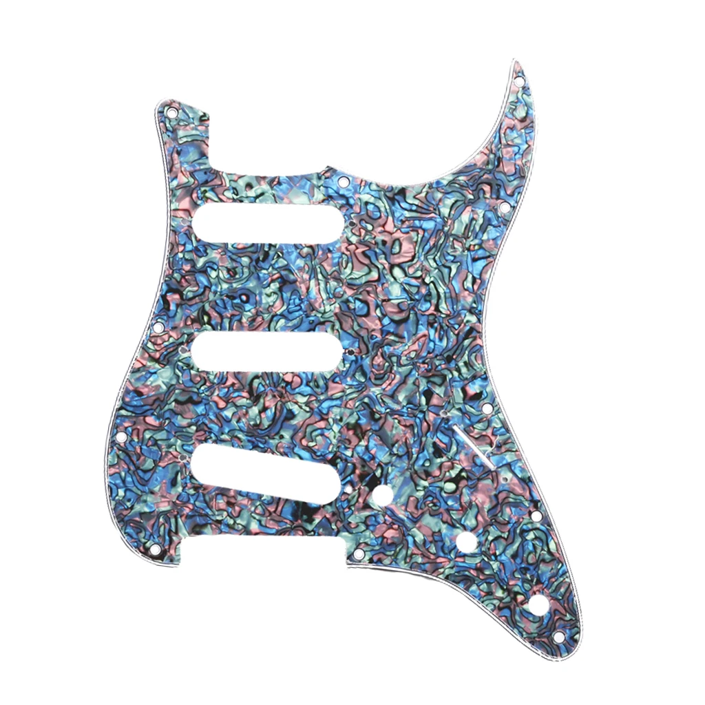3Ply SSS Scratch Plate Electric Guitar Pickguard for ST SQ  Guitar