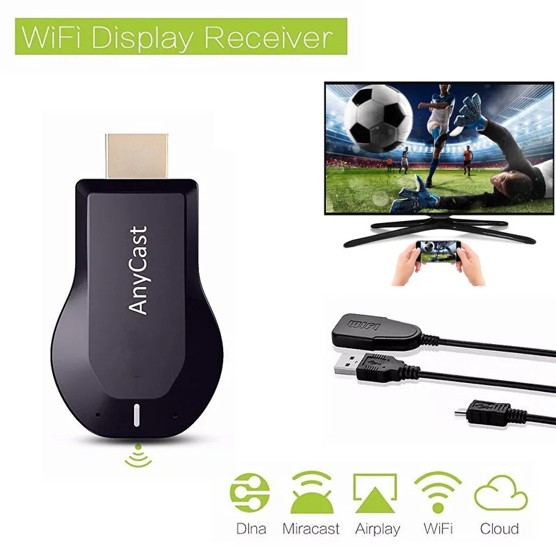1080P M2 TV Stick Full HD  AnyCast RK3036 HDMI-compatible M2 Pro WiFi Display TV Dongle Receiver Miracast for IOS  Android PC high quality tv stick