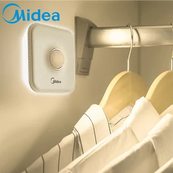 

New Brand Midea USB LED Night Light Motion Sensor Light Adhesive Stand Bathroom Lamp Toilet Sensitive Night Wall Light