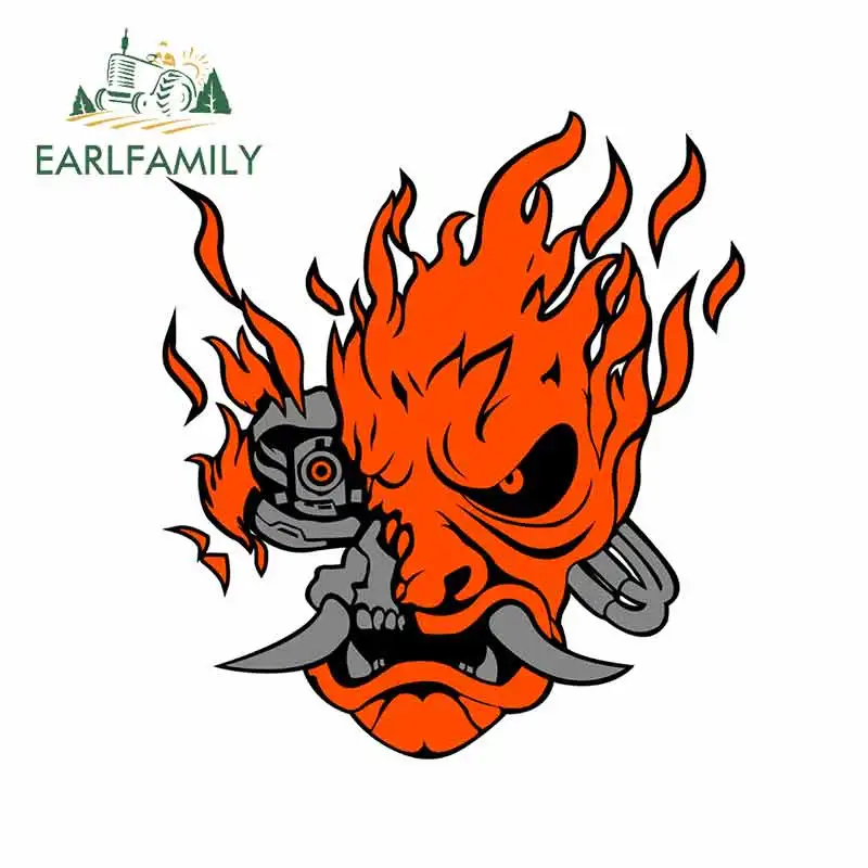 

EARLFAMILY 13cm x 11.8cm for Samurai Funny Car Stickers Vinyl Car Sticker Waterproof Interesting Sun Protection Decals