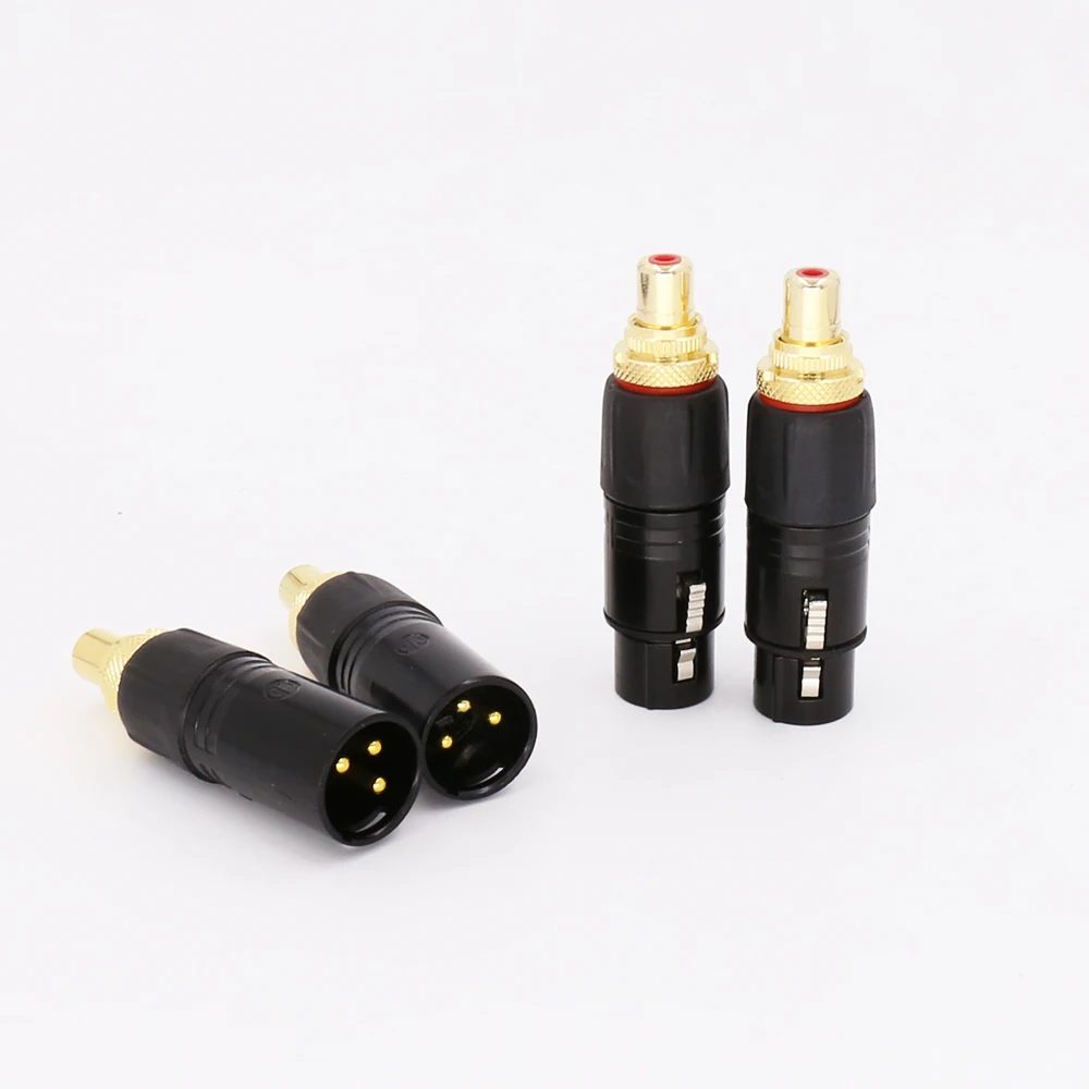 Переходник NEUTRIK XLR папа Мама Позолоченный разъем RCA переходник с на мама