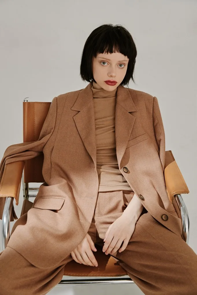 

Retro Pattern Fluorescent Strip Oversize Suit