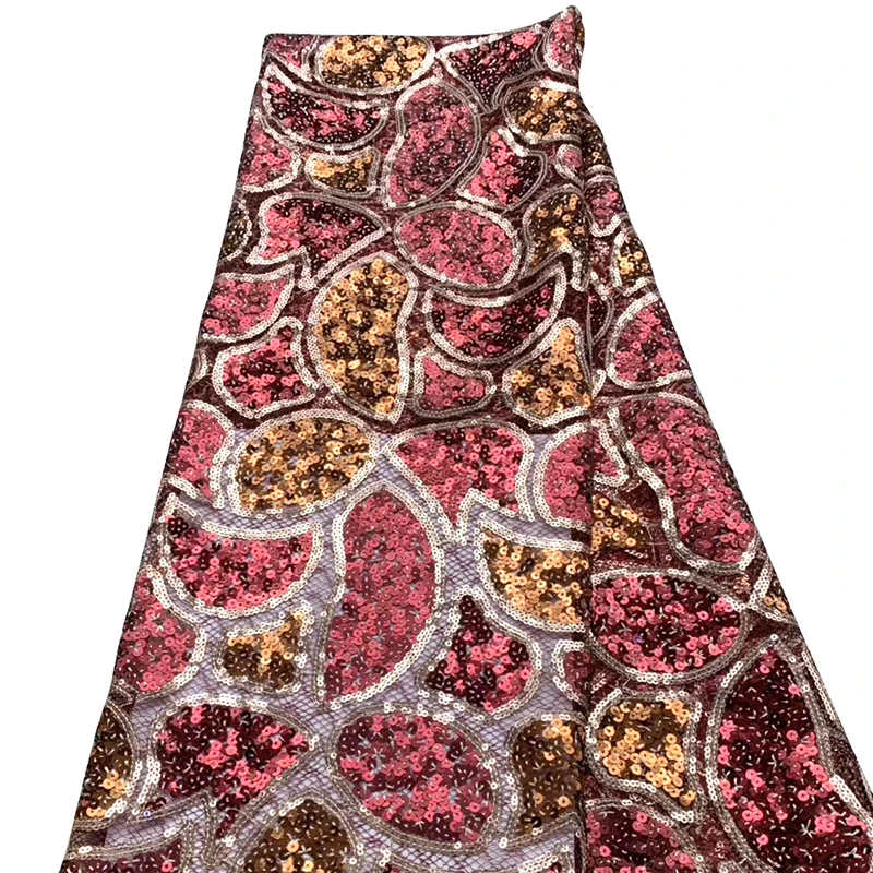 Красивая африканская кружевная ткань чудесные Tissus блестки Высокое качество Блестки ткань для модных вечерних платьев - Цвет: 06