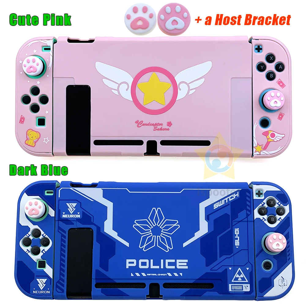 Girly Pink Protective Case For Nintendo Switch Full Controller Shell