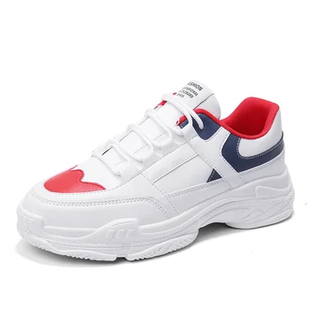 

2019 Men's Casual Shoes Leather Mesh Vulcanized Shoes Male Sneakers Platform Shoes Men Flat Footwear Zapatos De Hombre O1-23