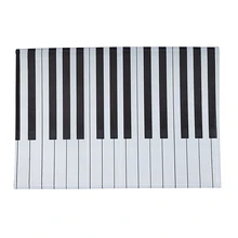 Piano Keys Mat Notes Pattern Home Door Floor Mats Animal Stone Tree Waterproof Colored Beating Rugs Kitchen Home Decor Crafts 40