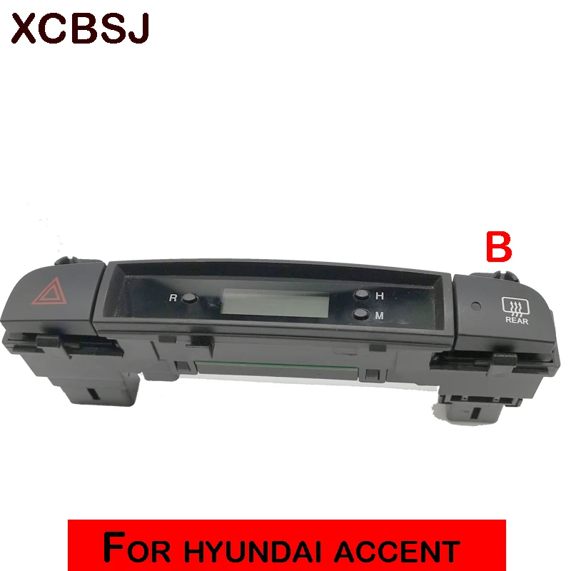 Для hyundai accent 2008 2009 2010 2011 цифровые часы, электронные часы, двойной проблесковый переключатель, нагревательный переключатель в сборе - Цвет: Белый