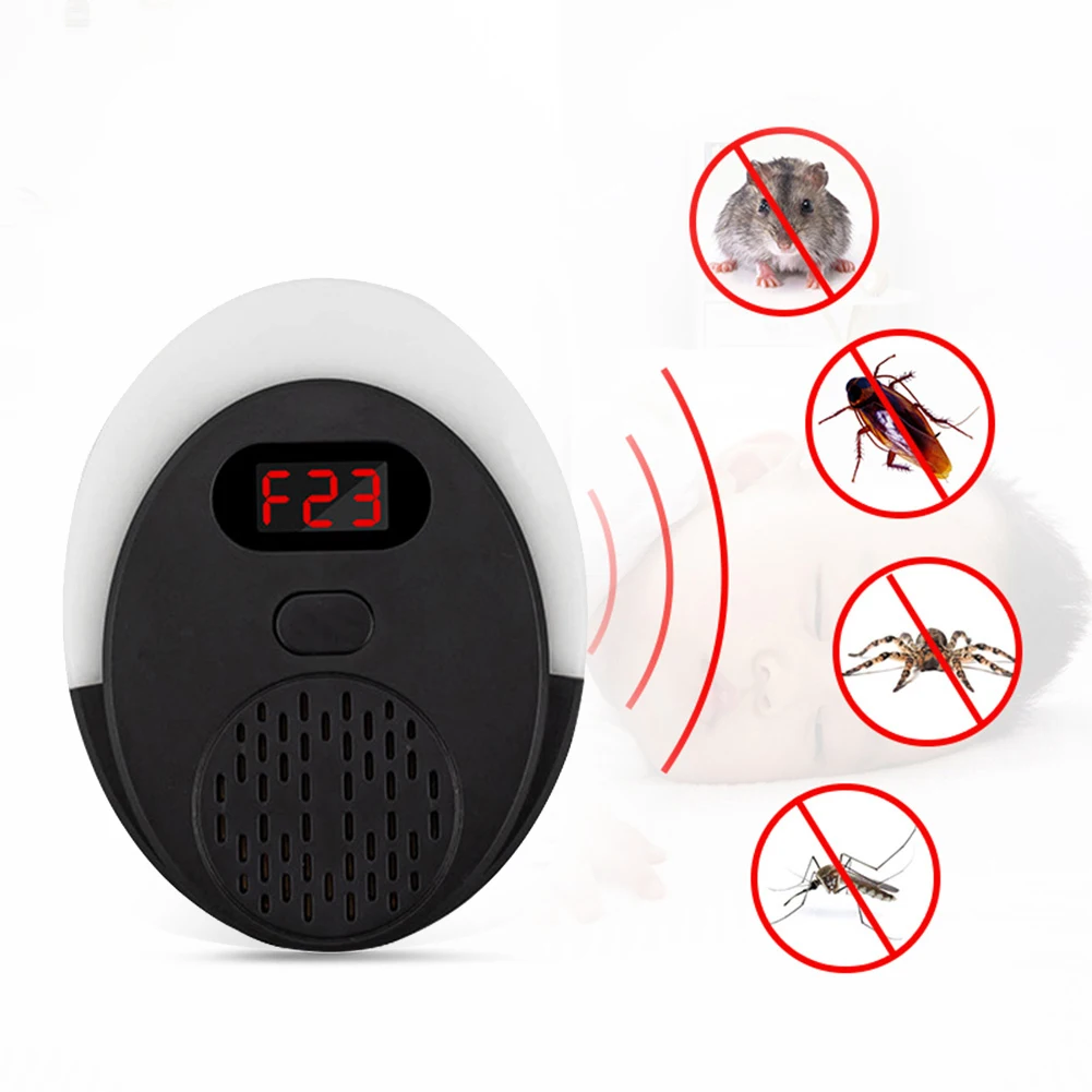 

Intelligent Digital Display Ultrasonic Pest Mosquito Repellent Night Light Rodent Mouse Insect Pest Repeller