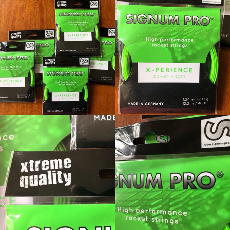 Polyester Tennis String SINGNUM PRO X-Perience Octagonal Composite Top Spin 1.24 Tennis String Ultra Spin Tennis String 10m