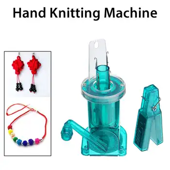 

DIY Hand Knitting Machine Spool Knitter Wool Winder Craft Bracelet Weave Tool Green Clockwise Lightweight Creation Simpler