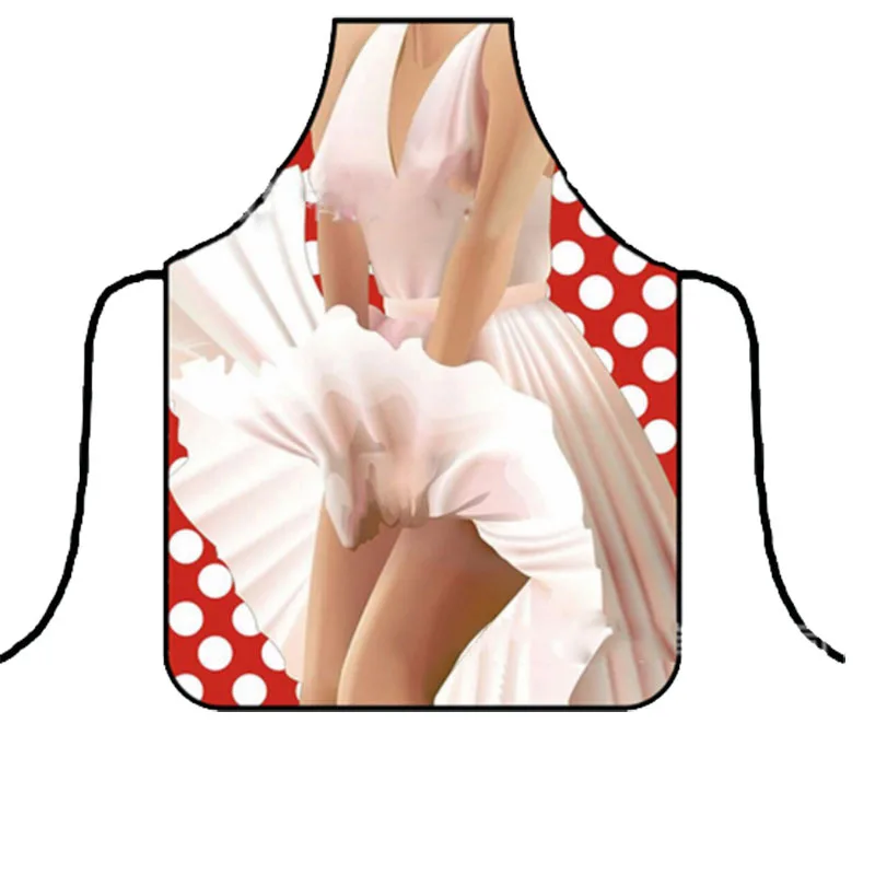 3D Creative Funny Kitchen Apron Men Women Sexy Aprons Party Cooking Chef Apron Bibs Pinafore Avental Uniform Home Accessories