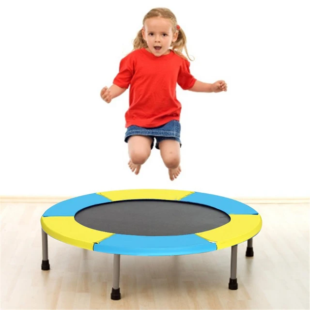 Fitness Trampoline - Con borde protector - Para niños y adultos 