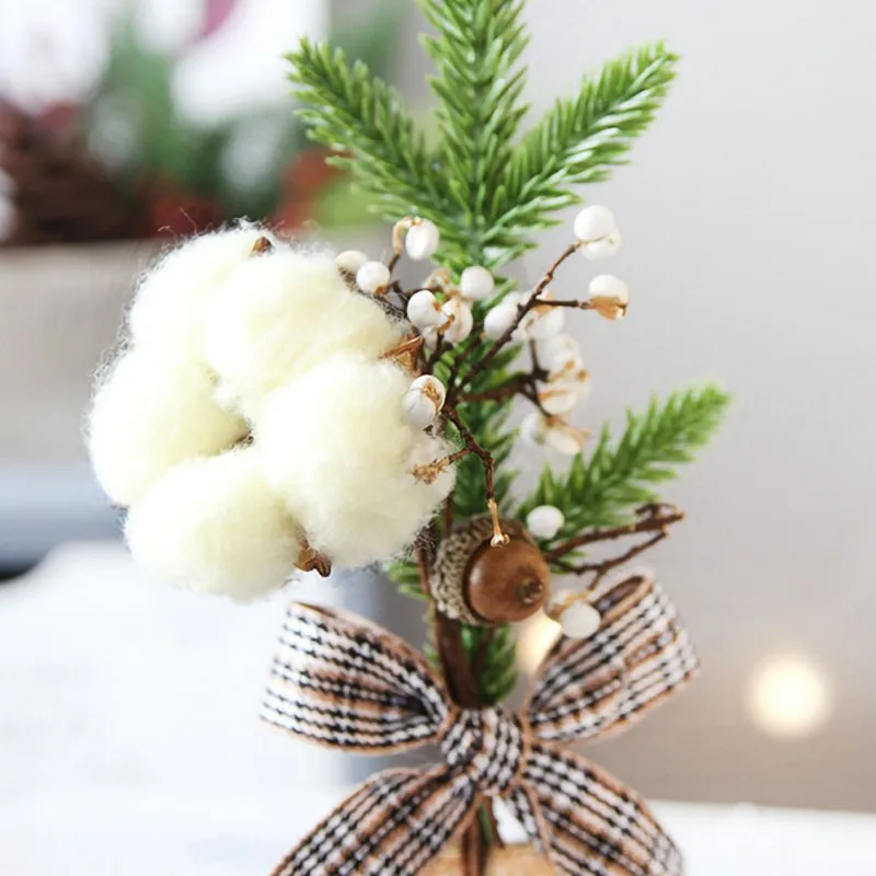 Миниатюрное украшение для рождественской елки, лаконичное Новогоднее рождественское настольное украшение, Рождественское украшение, подарок, украшение для дома 25 см