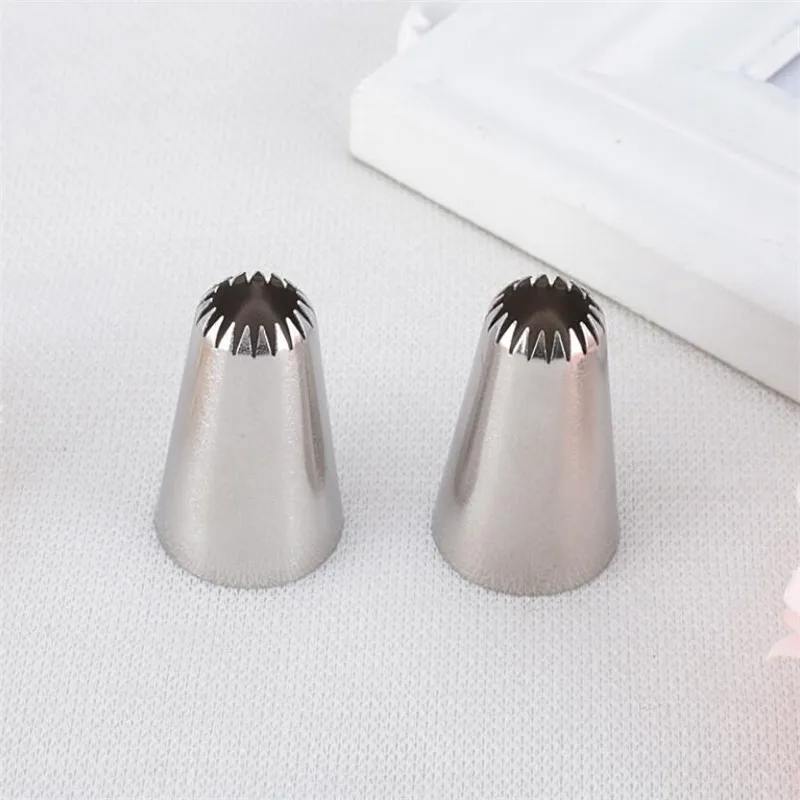 #195 Large Size Cake Decorating Pastry Piping Nozzle Icing Tips Bakeware Kitchen Cookies Tools Stainless Steel Cake Tools