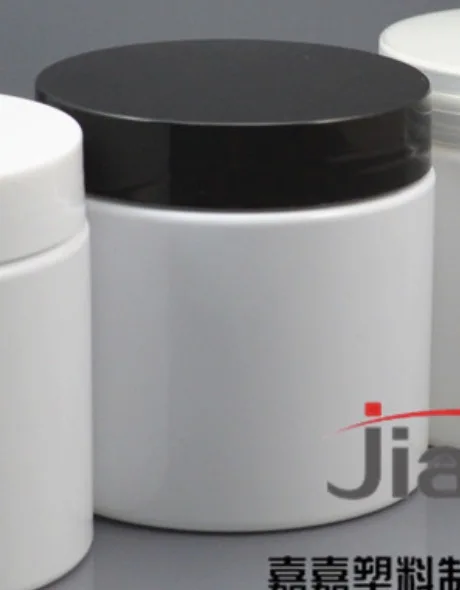 Plastic Black Lid Белый 200 г пластиковая банка пустой Макияж Лицо контейнер для упаковки крема уход за кожей лосьон кофейные зерна дорожная бутылка - Цвет: Plastic Black Lid