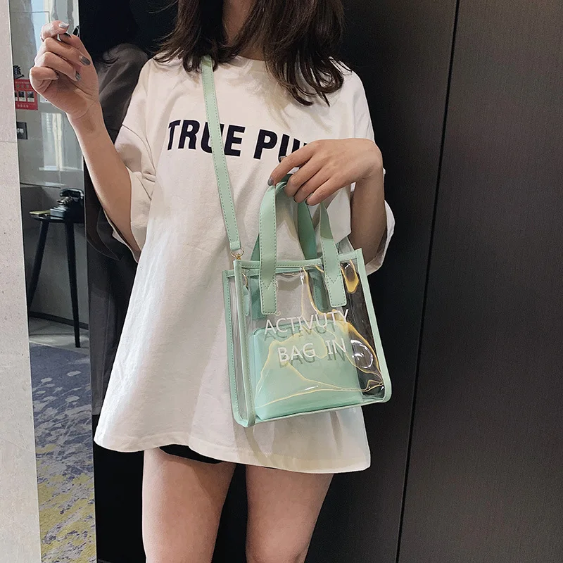 

Korean Style Fashion Bags/Ladies Luxury Bags/Woman's Handbag/Transparent Jelly Bag Women Crossbody Bag Beach Bag