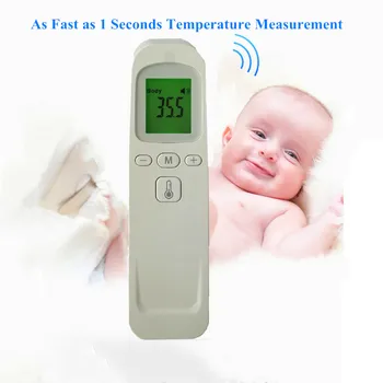 

Portable Handheld Children's Adult Baby Safe Non-Contact Digital Infrared Forehead Thermometer One-key Measurement Temperature